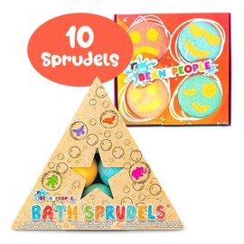 The Bean People USA Bath Bombs for Kids: 10 Bathbombs With Surprise Inside That Wows Any Kid, Ideal Toys Fizzies for Age 3+, Men, Women and Girls With Kids, Perfect For Family Bath
