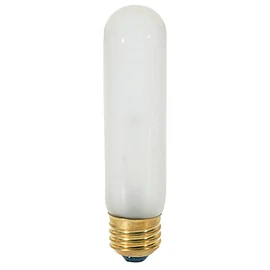 Satco S3253 40T10 STD FR 40 Watt T10 Incandescent; Frost; 2000 Average Rated Hours; 280 Lumens; Medium Base; 120 Volt; Dimmable; Indoor/Outdoor; 2700K; Warm White; 25 Pcs