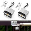 Feekoon 2 Pack Gate Operator Security Pin Lock, Black