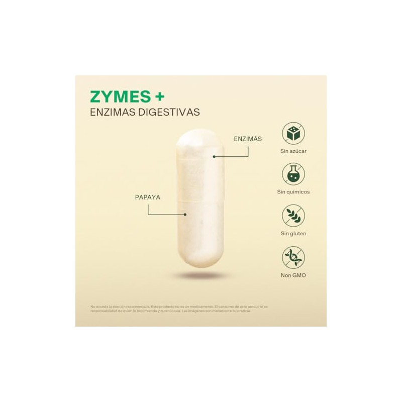 Vital Botanics Enzimas Digestivas con Papaya, Papaína y Bromelina
