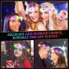 Tiaras Con Flores Led Para Fiesta Paquete Con 10