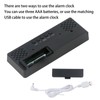 Colorful LED Digital Alarm Clock Large LED Screen Electronic Alarm