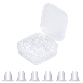 Earring Backs, Earring Backs Replacements for Droopy Ears, Rubber for Sutds/Heavy Earrings, Rubber for Fish Hook Earrings Diameter 4mm (300 Pieces)