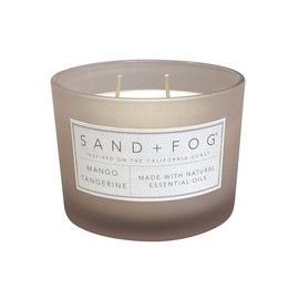 Sand + Fog Scented Candle - Mango Tangerine – Additional Scents and Sizes – 100% Cotton Lead-Free Wick - Luxury Air Freshening Jar Candles - Perfect Home Decor – 12oz