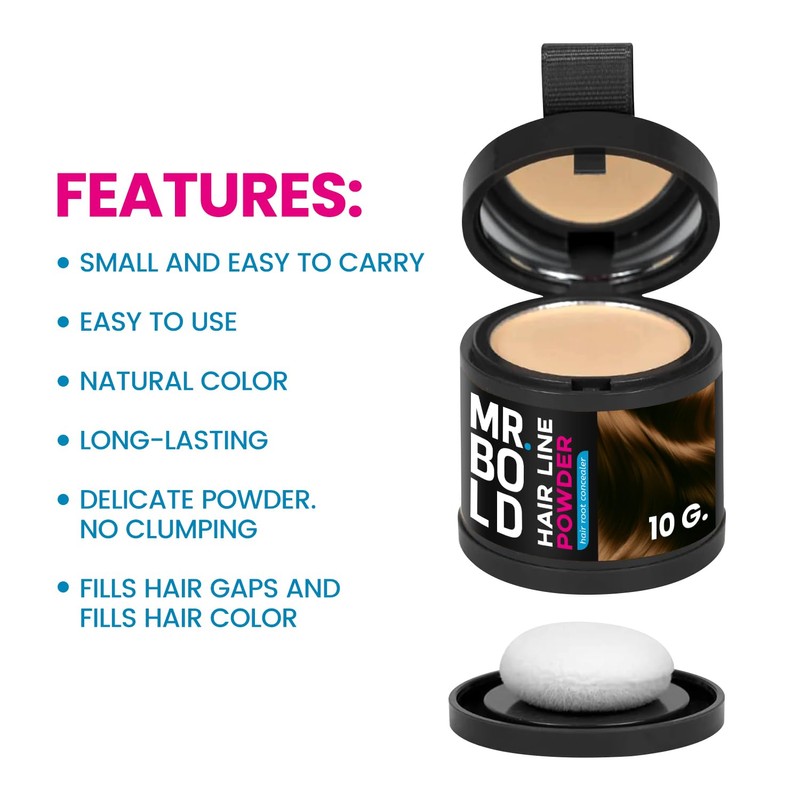 Mr Bold Hairline Powder 4g (Dark Blonde, 4 Gram)