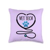 Best Vet Tech Designz Vet Tech Stethoscope Cute Veterinary Technician