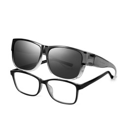 SIPHEW Polarized Fit over Sunglasses for Women, Oversized Square Shades UV400 Protection for Driving & Outdoors