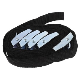 Operitacx Adjustable Ratchet Straps 5pcs Heavy Duty Tie down Straps 2.5cm Wide Retractable Cord for Luggage Anti-metal Buckle for Secure Transport
