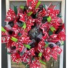 Festive & Fun Bright Cheerful Christmas Deco Mesh Front Door