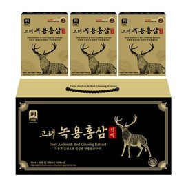 리담 고려 녹용홍삼 진액 30포 (선물세트) Lidam Korean Red Ginseng Extract with Deer Antler 30 Packs (Gift Set)