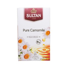 SULTAN TEA Pure Camomile, Herbal Moroccan Green Teas (Single Pack - 20 Tea Bags)