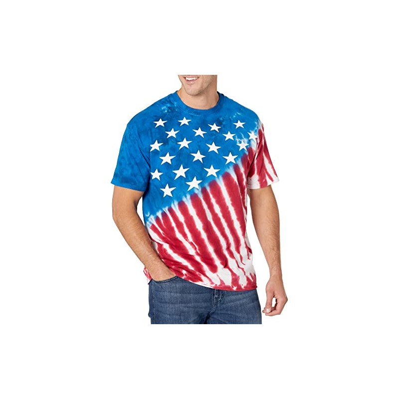 Liquid Blue mens Stars and Stripes T-shirt T Shirt, Tie