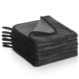 Teenyyou 6 Pcs Bath Drying Towel Microfiber Car Drying Towel Wipes Shower Cleaning Cloths Absorbent Microfiber Bath Towels for Windows Bathroom Kitchen Cars