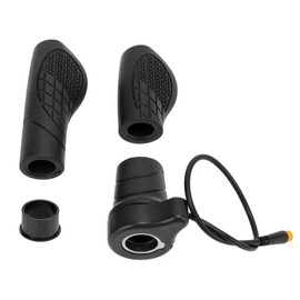 Empuñadura de Medio Acelerador para Bicicleta Eléctrica, 76X Conector Impermeable Acelerador Empuñadura Giratoria Dividida Mitad Izquierda Control de Velocidad Giratorio Mango del Acelerador para Bici