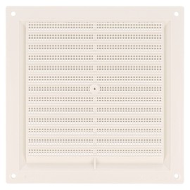 Amig - Square Plastic Ventilation Grille with Mosquito Net | Ventilation Grille for Air Outlets | Ideal for Kitchen and Bathroom Ceilings | Dimensions: 170 x 170 mm | Colour: White