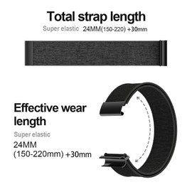 Nylon Bands Compatible with Whoop 4.0 for Women Men, Adjustable Sport Comfort Stretchy Elastic Braided Wristbands for Whoop 4.0 Wearable Health, with U Shapped Connector