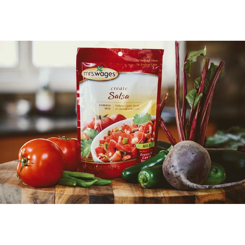 Mrs. Wages Mild Salsa tomato seasoning Mix, 4 oz Packet
