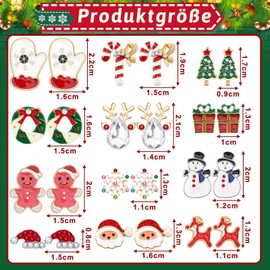 BOARDFEB Christmas Earrings, Christmas Earrings Set, Alloy Steel
