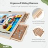 BuilderButler 2000 Pieces 2-in-1 Tilting & Rotating Puzzle Board, 40.16"x28.5"Portable