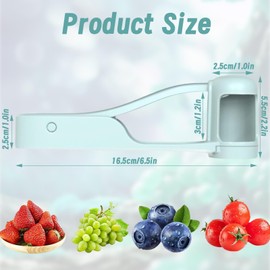 Grape Cutter Fruit Cutter for Toddlers Baby, Grape Cutter Toddlers Grapes Fruit Cutter Grapes Cherry Tomatoes Strawberry Cutter Quarter Cutter, Complementary Food Baby Accessories (Sky Blue)