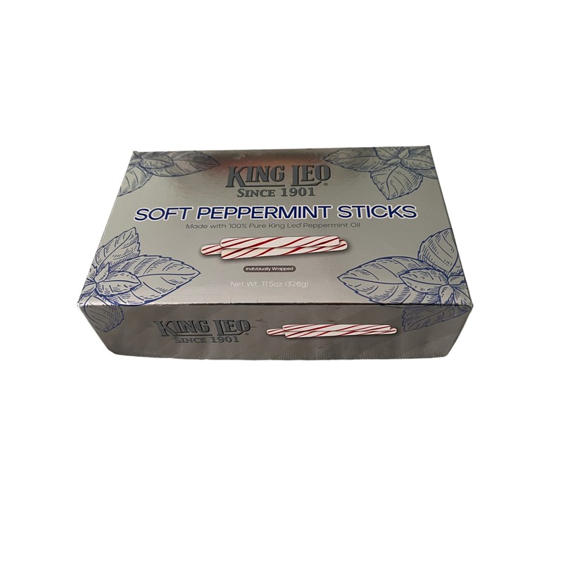 King Leo Soft Peppermint Sticks (11.5 oz Box)