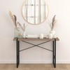 Flash Furniture Hanover Park Rustic Wood Grain Finish Console Table