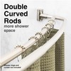 JS Jackson Supplies Double Curved Shower Rod, Metal Construction, Adjustable