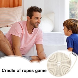 Cradle String Game Toy, Hand Braid Interactive Rope Toy, Educational String Plaything Hand Rope for 3+ Years Old Boys Girls Kids Children Adults