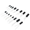 KSOPUERT 630pcs 24 Values 10V 16V 25V 50V Metal Electrolytic