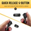 boen 3/8 Inch Drive Ratchet, 72-Tooth Quick-Release Ratchet Wrench, 5-Degree