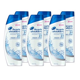 Head  Shoulders Classic Clean 2-in-1 Anti-Dandruff Shampoo  Conditioner, 2-en-1 champú y acondicionador anticaspa limpieza clásica, 8.45 Ounce (Pack  