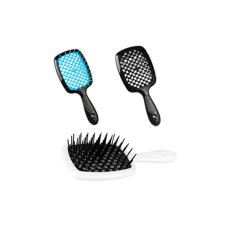 Cepillo de pelo ventilado de 3 piezas, cepillo de pelo