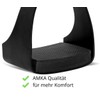 AMKA Stirrups Aluminium Wide Tread Optimal Weight Distribution - Lightweight