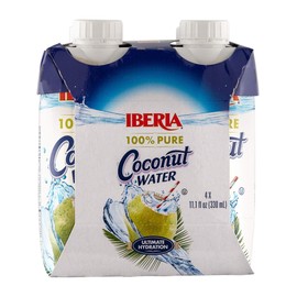 Iberia 100% Natural Coconut Water 11.1 Oz (Pack Of 4)