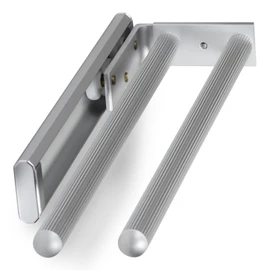 Pack of 2 High-Tech ® 335 mm Polished Chrome Towel Rail Hand Cloth Towel Holder Extendible 2 Arm Extension