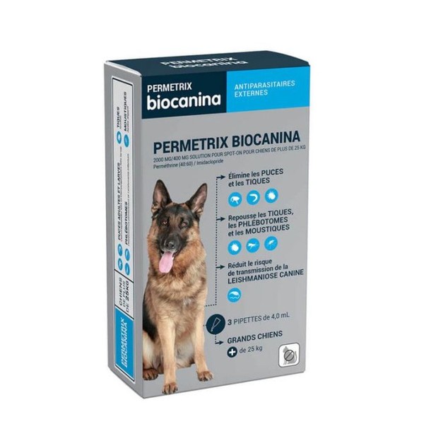 Biocanina Permetrix Pipette Antiparasitaire x3, Little dog