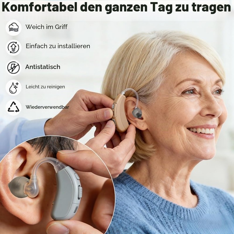 AOOSU Pack of 26 Shields for Hearing Aids, Semi-Open Hearing