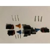 Deutsch black 3-Pin Bus J1939 Y-Adapter Kit, 14-16 AWG with