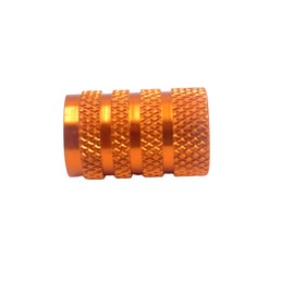 8 Pack Universal Orange Tire Valve Stem Caps Covers Corrosion Resistant Aluminum Tire Valve Cap Set for Cars Trucks Motorcycles SUVs and Bikes Tire Valve