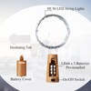 Rtteri 24 Pcs Wine Bottle Lights with Cork, Empty Wine