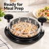 Manual Chicken Shredder Tool for Cooked Meat – Clear-Lid Rotating