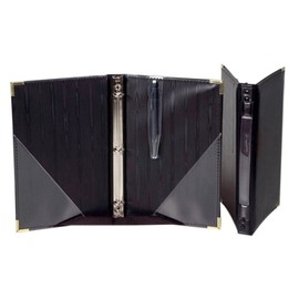 Marlo Plastics Premium Choral Folder 7-3/4 x 11 Octavo Size with 3-Ring Binder - Black