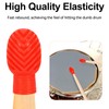 6 Pack Drumstick Dampeners for Silent Practice Drums Silicone Drumstick