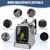 Sysmashing Bird Backpack Carrier,Bird Travel cage Backpack with Tray and
