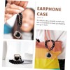 TEHAUX Fashion Earphone Cover with Chain TPU Protective Case for