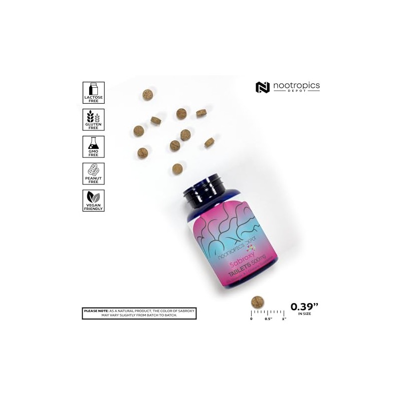 Nootropics Depot Tabletas De Sabroxy 500 Mg 30 Unidades Mínimo