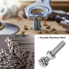 M METERXITY 10-Pack Hex Head Screw Bolt with Nuts Flat