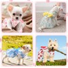 5 Pieces Dog Clothes Girl Dog Dresses Floral Puppy Dresses