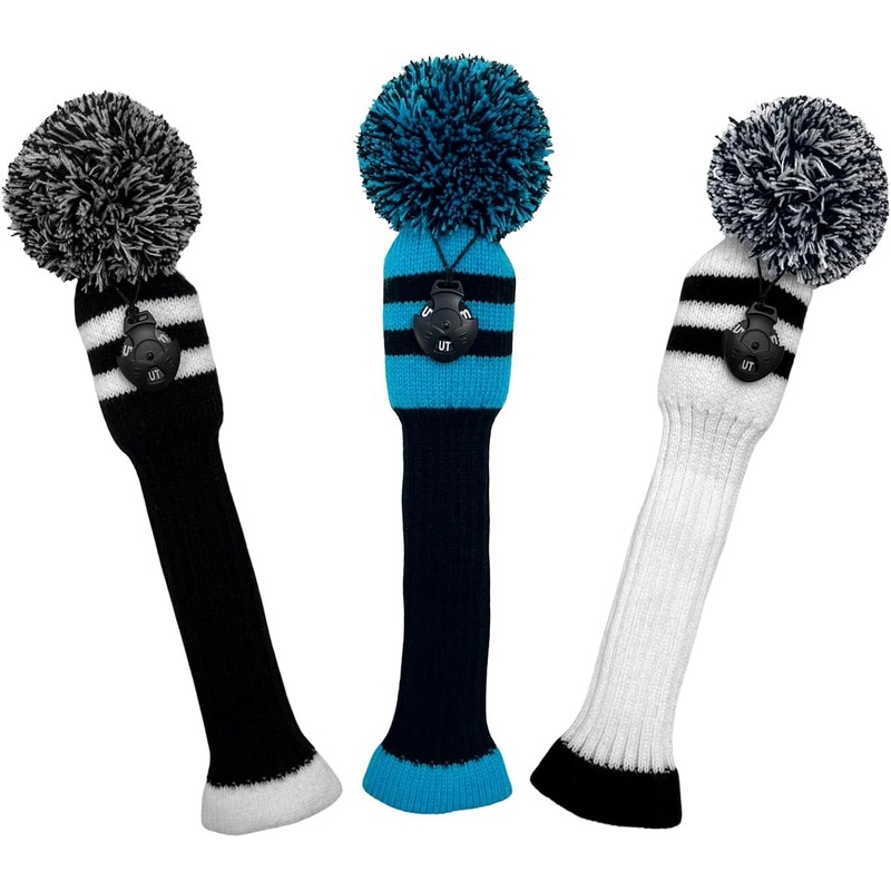 Golf Headcover Knit Driver Wood Cover Knit Material with Conversion