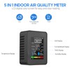 Prefessionall Indoor Air Quality Monitor, 5 in 1 Portable Smartair